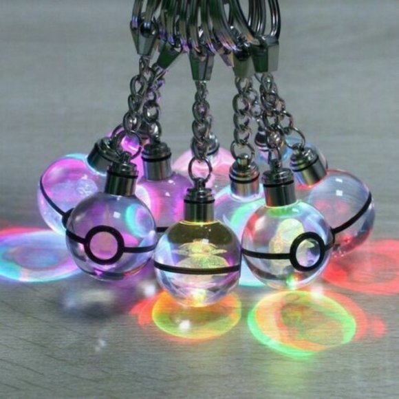COPY - 3D Pokemon Blastoise Crystal Pokeball Key Chain LED Light Keychain Penda… - Picture 10 of 11